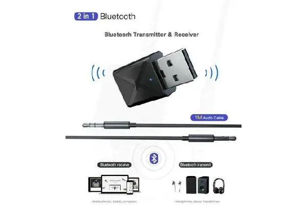 Transmissor e receptor bluetooh 2 in 1