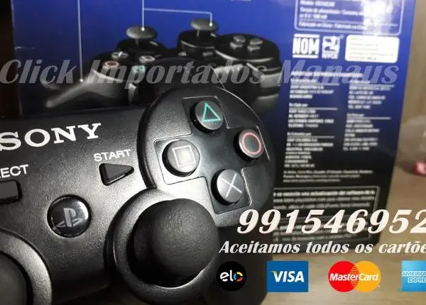 Controle Sony Dual Shock 3 Ps3 Wireless Usb Dualshock 3 Playstation 3 - Preto