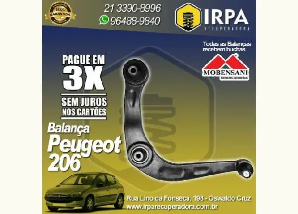 Balança/Bandeja do Peugeot 206