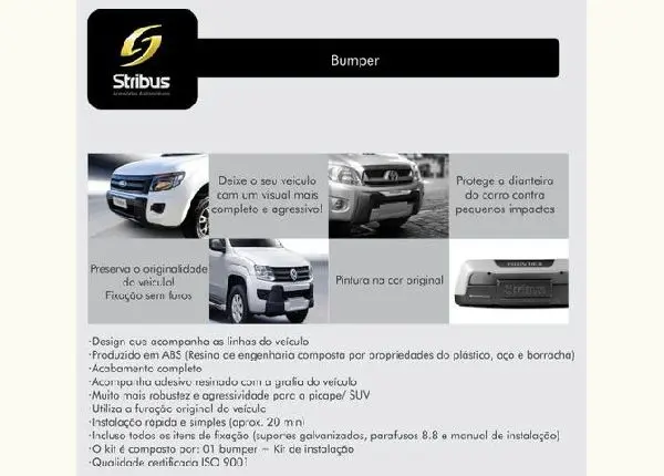 Bumper Overbumper Nissan Frontier 2013 A 2015 Preto Solido