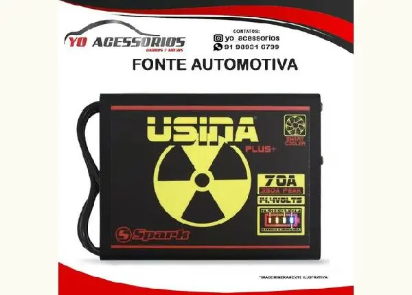 Fonte Automotiva 70a Bivolt Spark Usina