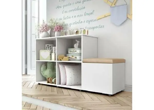 Estante Dora Branco MDF