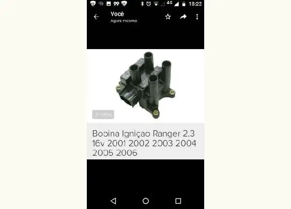 Bobina nova para ranger 2.3 16v