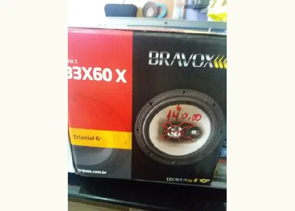 Alto falante bravox 6