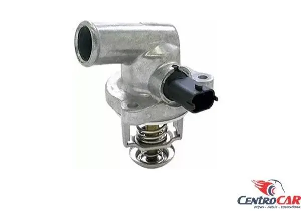 Carcaça Termostática Válvula Ford Fiesta 1.0 1.6 8v Zetec Rocam 2005 até 2007 Com Sensor