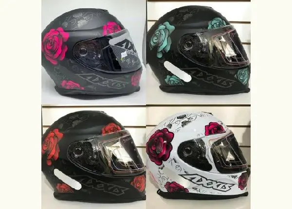 Capacete Axxis Rosas