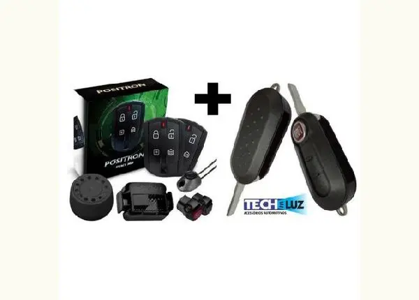 Alarme Positron Mais Chave Canivete Fiat Palio Uno Strada Mobi Grand Siena