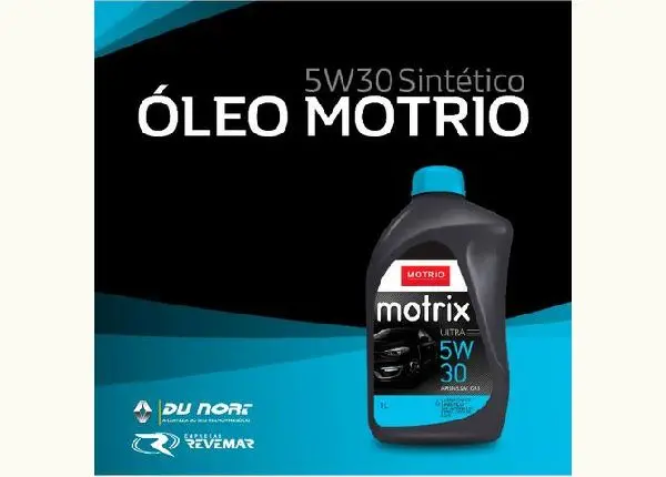 Lubrificante Motrio 5W30 Sintético - Caixa 24 unids
