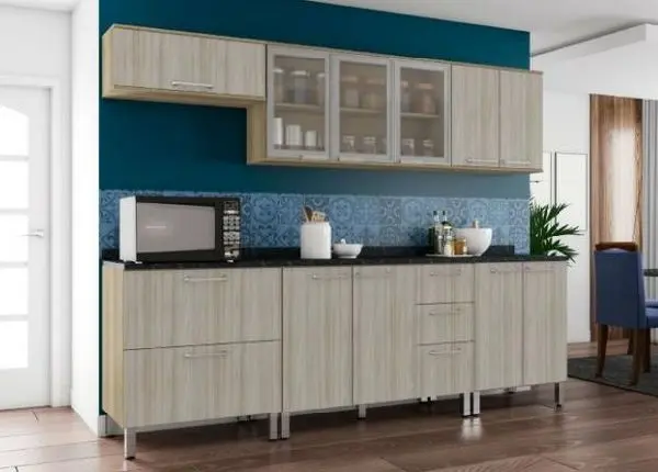 Cozinha Lara Cinza 2, 70m 10x 280, 00 visa e master