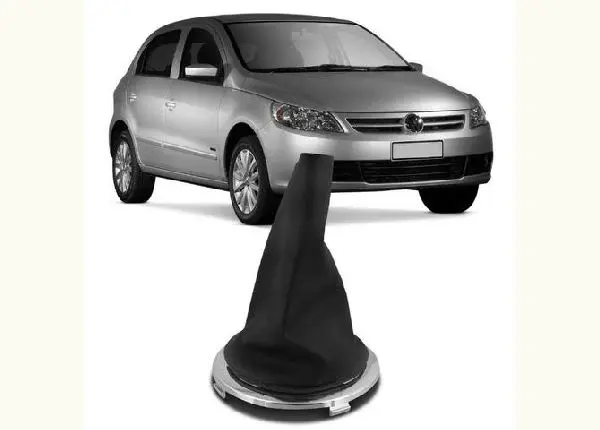 Coifa Câmbio sem Manopla Gol Saveiro Voyage G5 2009 a 2013 Fox 2008 a 2013 Preto com Aro C