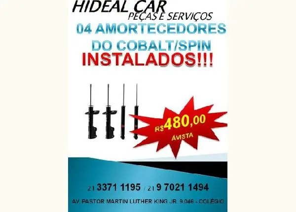 04 amortecedores do Cobal/Spin