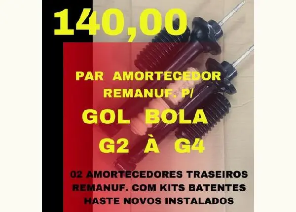 Amortecedor p/ Gol Bola G2 à G4