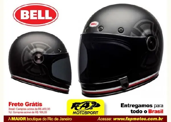 Capacete Custom Bell Bullitt independent Preto