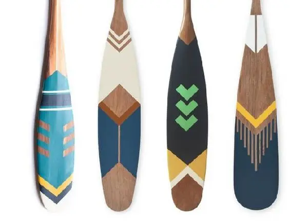 Remo decorativo com suporte em couro