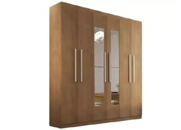 Guarda roupa Espanha 6 portas com espelho F829