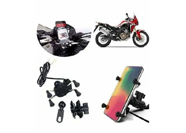 Suporte De Moto Com Carregador A Prova Água $49, 00