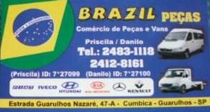 BRAZIL PEÇAS COMÉRCIO DE PEÇAS PARA VANS