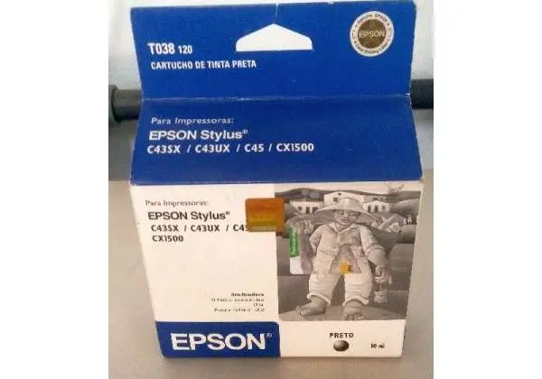 477 - Cartucho preto T038 120 para impressoras Epson