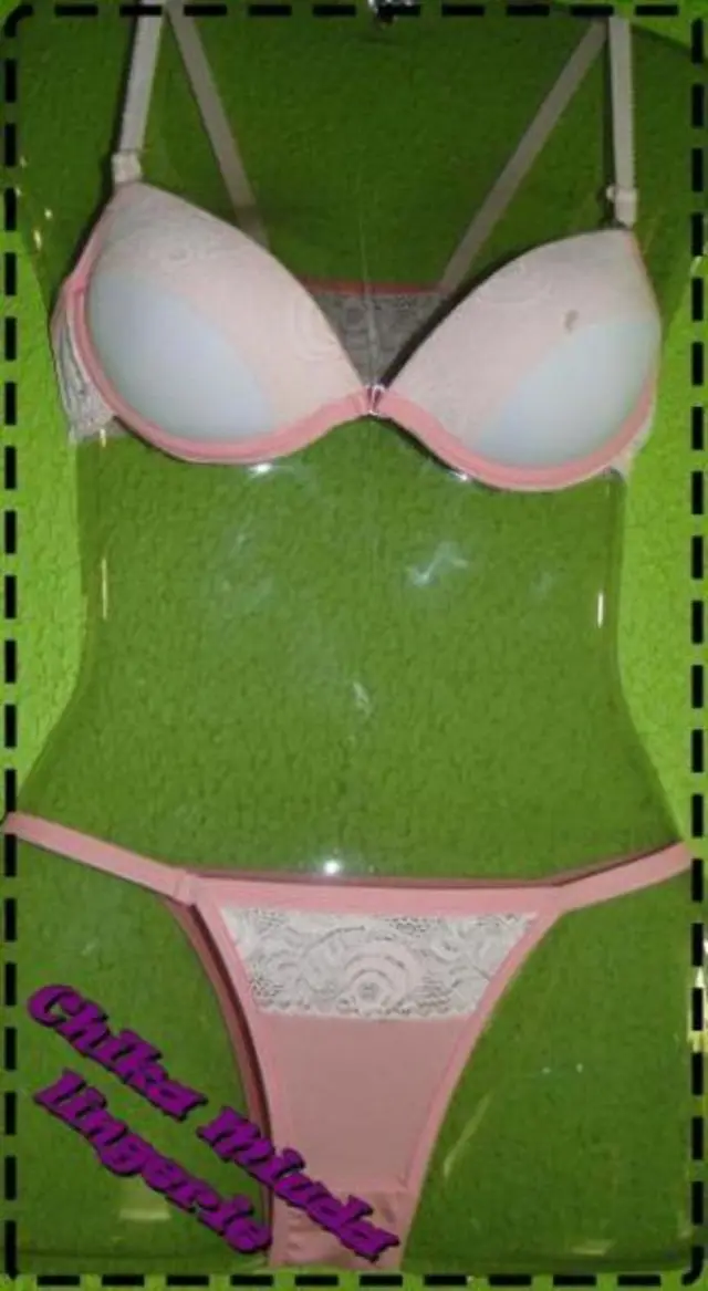 LINGERIE CHIKA MIÚDA PARA REVENDEDORES - CONJUNTO DE CALCINHA E SUTIÃ COM BOJO em Fortaleza