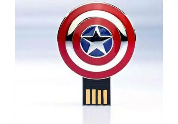 Escudo Capitão América Pen Drive Os Vingadores Escudo Capitão América 08 gb novo