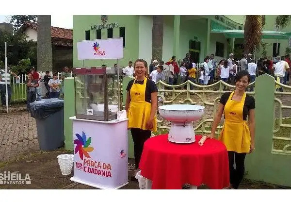 Carrinho de Pipoca, Pipoqueiras, Algodão Doce Picolé e outrospara Ações e Eventos