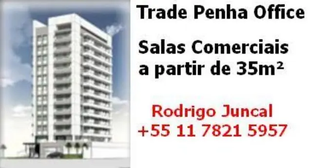 PENHA TRADE OFFICE - SALAS COMERCIAIS NA PENHA - A PARTIR DE 35 M2 - BREVE LANÇAMENTO