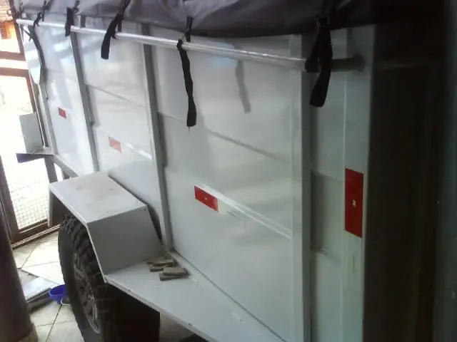 Carreta Metalica Branca