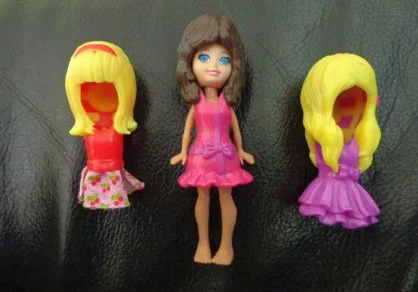 Polly com 3 roupinhas click-snap