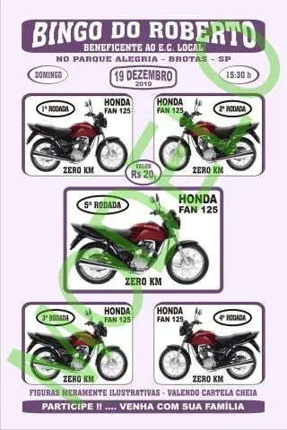 Cartelas de Bingo