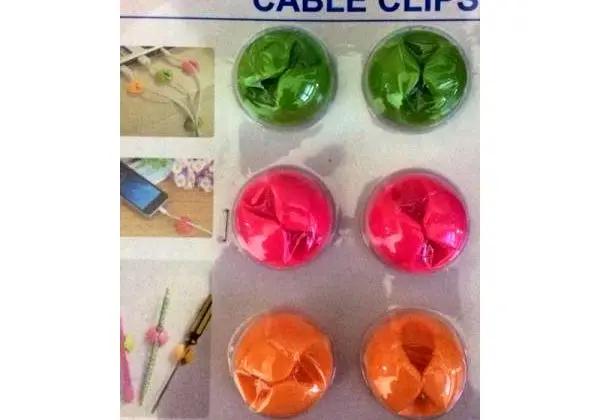 Cabo Organizador De Cabos Cable Clip Para Computadores Carregador