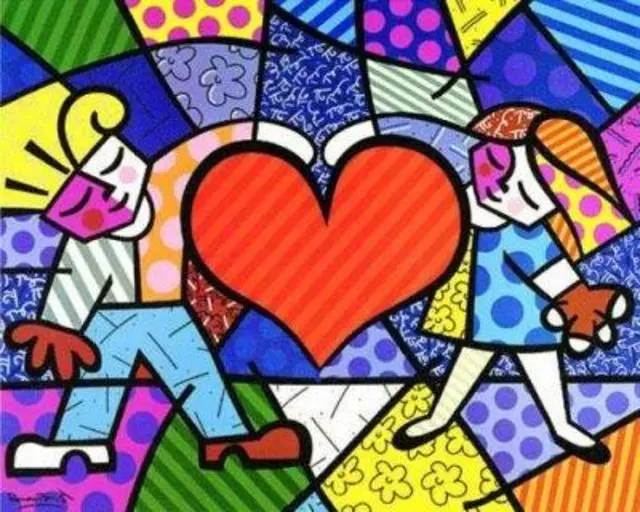 QUADROS COM REPRODUÇOES DE ROMERO BRITTO