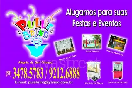 LOCAÇOES PRA FESTA E EVENTOS