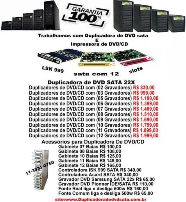 duplicadora 05 gravadores sony gravador dvd e cd sata