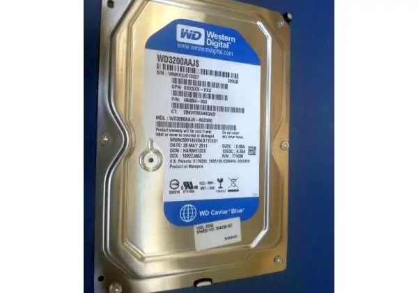 Hd Western Digital 320Gb 7.200rpm 8mb Sata 3, 5; 3Gb/s Wd3200aajs