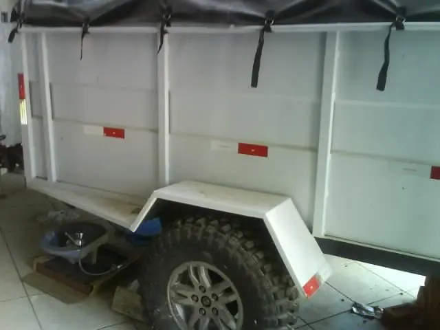 Carreta Metalica Branca