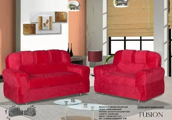Lindo sofa 3e2 lugares novo embalado