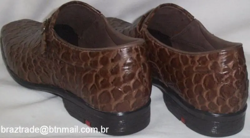 Sapato em Couro Legítimo Texas Escama Alto Relevo - Direto da Fábrica
