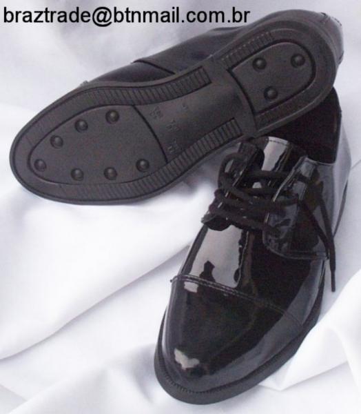 Sapato em Couro Verniz Legítimo Bico Fino - Direto da Fábrica