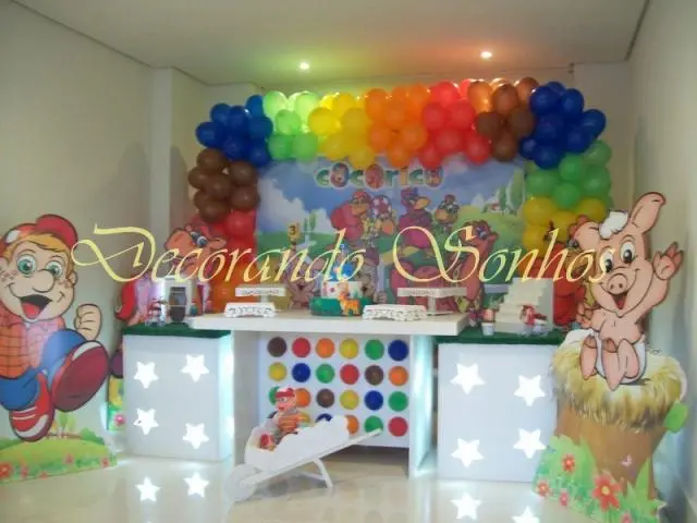 Decoração Clean Cocoricó