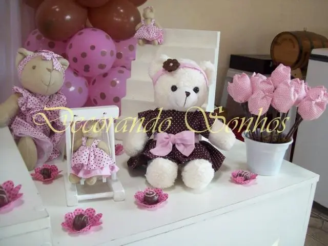 Decoração Clean Marrom e Rosa