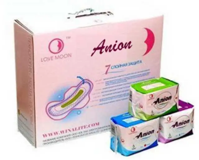 Absorventes com Anion e Fraldas baby care da Winalite
