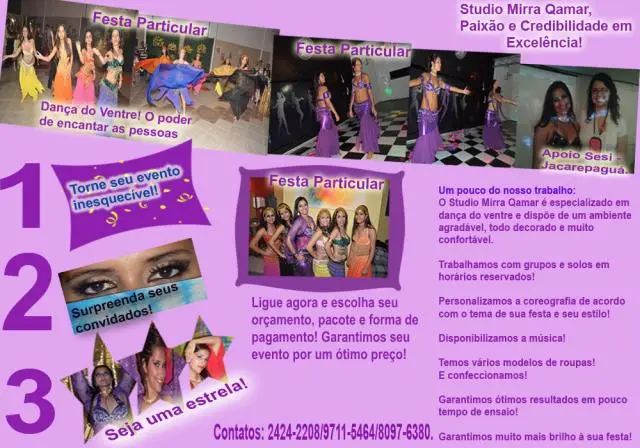 Studio Mirra Qamar - Aulas para eventos Arabes