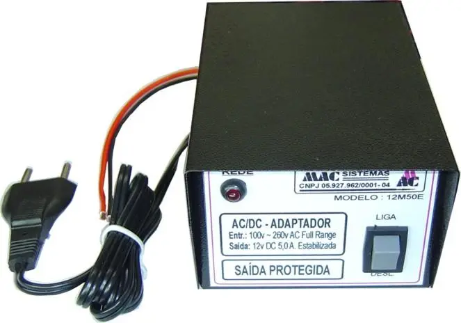Fonte 12V 5A Chaveada Full Range MAC Sistemas