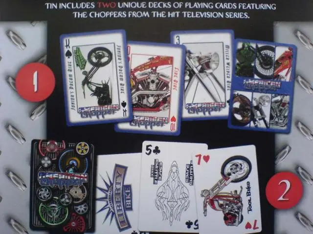 BARALHO E CANIVETE AMERICAN CHOPPER OCC