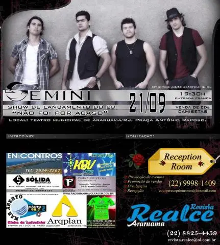EVENTOS - RECEPÇÃO - DIVULGAÇÃO