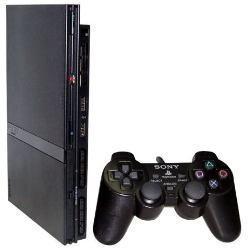 Playstation 2 Slim destravado c / 2 controles+ 5 jogos em Limeira