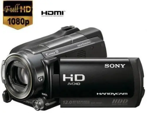 Filmadora Sony XR520V 240GB, Full HD, c / gps, em Limeira