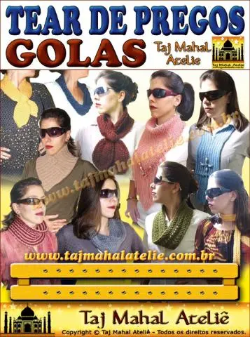 RECEITAS DE GOLAS PARA O TEAR DE PREGOS APOSTILA DE ARTESANATO