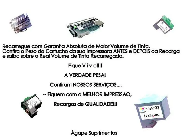 Compra, Vende e Recarrega Cartuchos e Toners