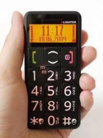 Telefone celular para Idosos com números grandes com SOS